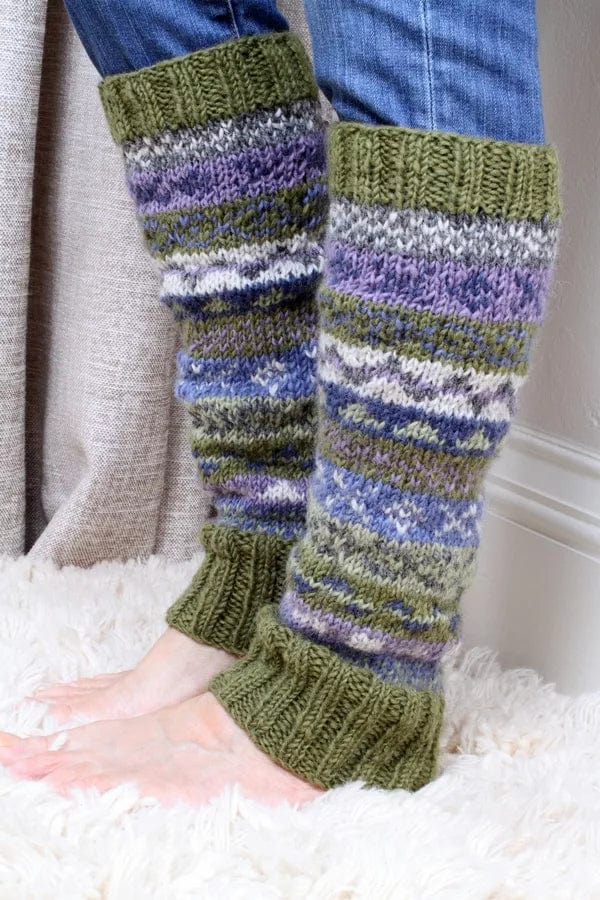 lusciousscarves Pachamama Finisterre Olive Green Legwarmers, Fairtrade.