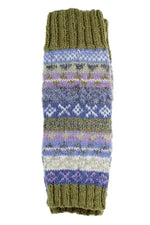 Load image into Gallery viewer, lusciousscarves Pachamama Finisterre Olive Green Legwarmers, Fairtrade.
