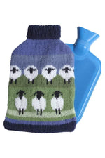 Load image into Gallery viewer, lusciousscarves Pachamama Flock Of Sheep Hot Water Bottle , Fair Trade
