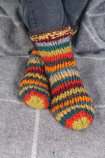 Load image into Gallery viewer, lusciousscarves Pachamama Grassington Sofa Socks, Hand Knitted, Fairtrade
