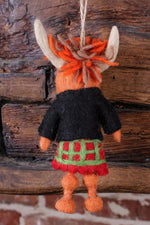 Load image into Gallery viewer, lusciousscarves Pachamama Hamish the Highland Cow Christmas Decoration
