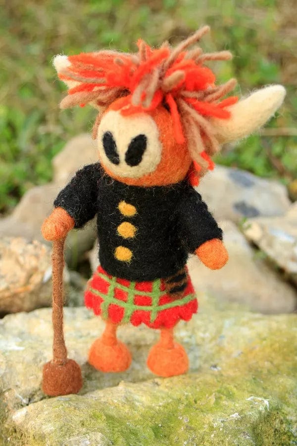lusciousscarves Pachamama Hamish the Highland Cow Ornament, Hand Made Fair Trade
