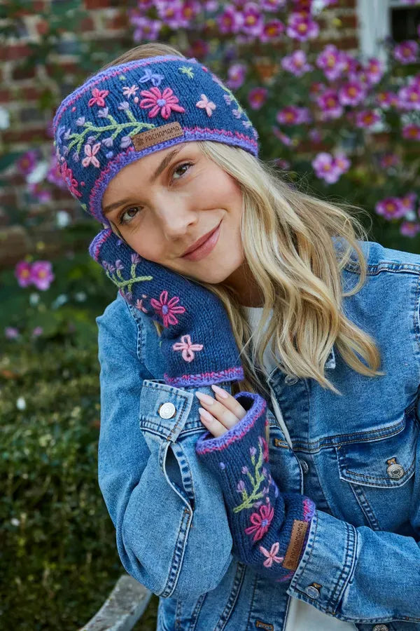 lusciousscarves Pachamama Hampton Court Handwarmers, Handknitted Womens