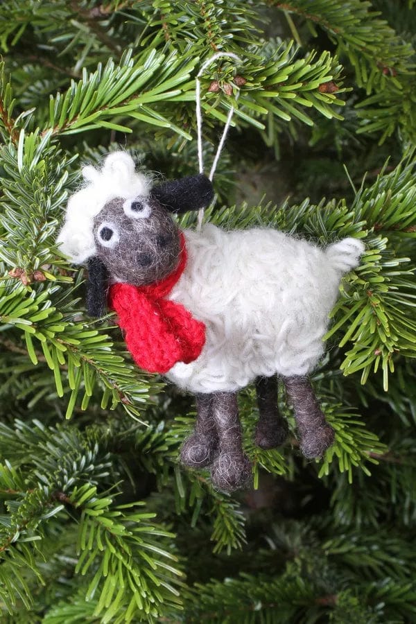 lusciousscarves Pachamama Kevin the Lamb Christmas Decoration. Fair trade