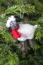 Load image into Gallery viewer, lusciousscarves Pachamama Kevin the Lamb Christmas Decoration. Fair trade
