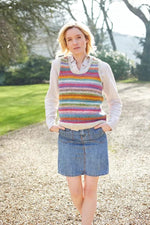 Load image into Gallery viewer, lusciousscarves Pachamama Ladies Villarica Tank Top, Hand Knitted , Fair Trade.
