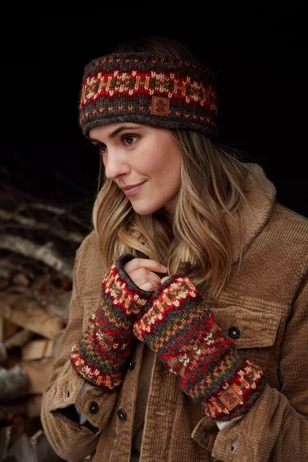 lusciousscarves Pachamama Moray Headband , Hand knitted in Nepal