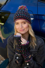 Load image into Gallery viewer, lusciousscarves Pachamama Mosaic Bobble Beanie, Handknitted Womens
