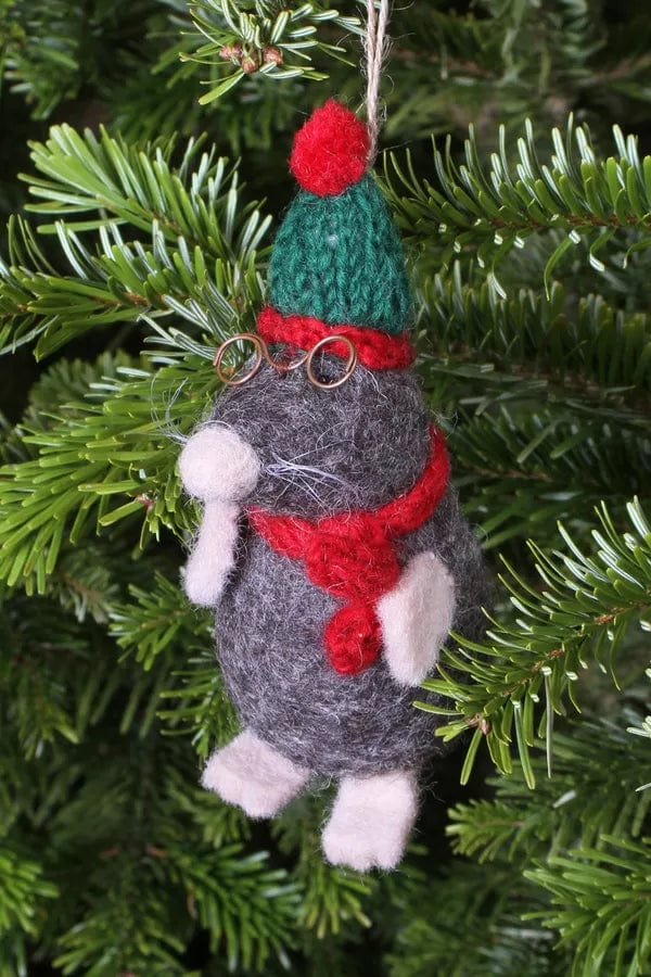 lusciousscarves Pachamama Mr Mole Christmas Decoration , Fairtrade