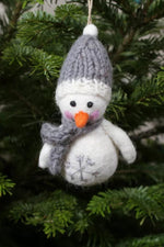 Load image into Gallery viewer, lusciousscarves Pachamama Mrs Snow Christmas  Decoration , Fairtrade
