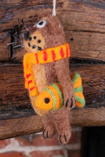 Load image into Gallery viewer, lusciousscarves Pachamama Ollie The Otter Christmas Decoration
