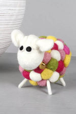 Load image into Gallery viewer, lusciousscarves Pachamama Pamela The Pretty Felted Lamb/Sheep Ornament, Handmade, Fairtrade
