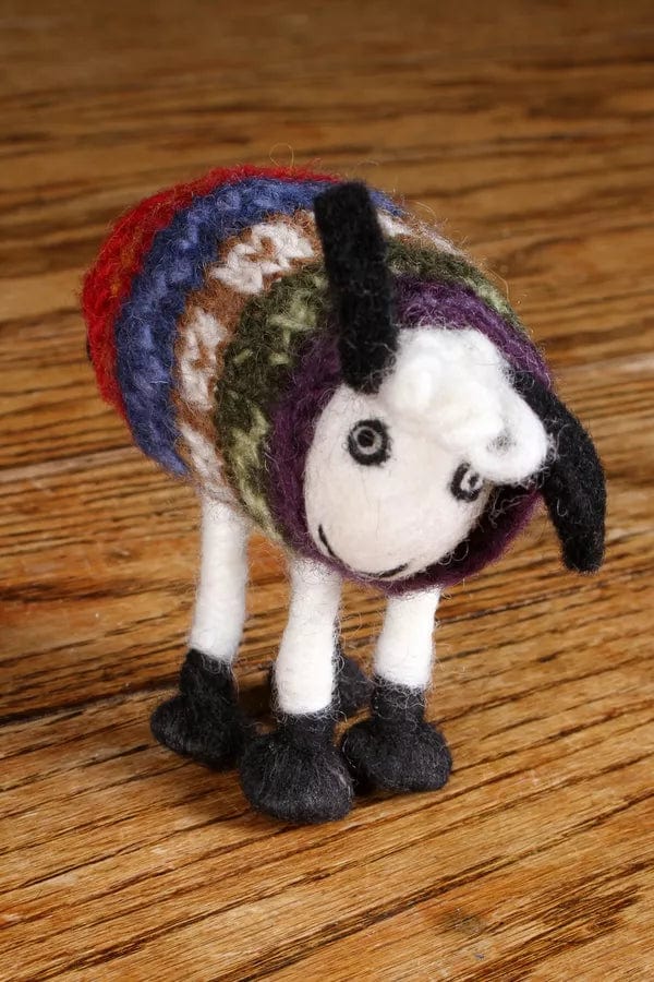 lusciousscarves Pachamama Tank Top Tim Felted Little Lamb Ornament . Fair Trade.