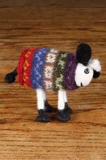 Load image into Gallery viewer, lusciousscarves Pachamama Tank Top Tim Felted Little Lamb Ornament . Fair Trade.
