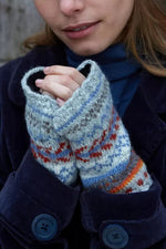 Load image into Gallery viewer, lusciousscarves Pachamama Tikal Handwarmers , Handknitted , Fairtrade.
