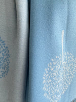 Load image into Gallery viewer, lusciousscarves Pale Blue and Grey Reversible Mulberry Tree Scarf / Wrap , cashmere blend
