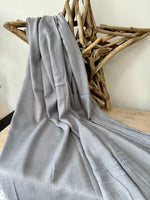 Load image into Gallery viewer, lusciousscarves Pale Grey Plain Light Weight Cotton Blend Summer Scarf , Wrap, Shawl 26 Colours Available
