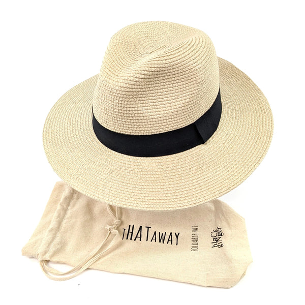 Panama Style Foldable Packable Sun Hat in Bag Ex Large 61cm luscious scarves