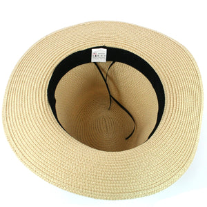 lusciousscarves Panama Style Folding Sun Hat in Bag -Ex Large 61cm