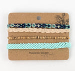 Load image into Gallery viewer, lusciousscarves Pineapple Island Handmade in Bali Bracelets Set.
