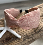 Load image into Gallery viewer, lusciousscarves Pink Ladies Knotted Floral Headband.
