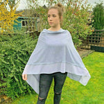 Load image into Gallery viewer, lusciousscarves Poncho Liners Denim Blue Light Weight Poncho
