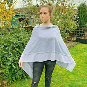 lusciousscarves Poncho Liners Denim Blue Light Weight Poncho