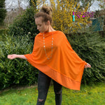 Load image into Gallery viewer, lusciousscarves Poncho Liners Orange Light Weight Poncho
