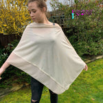 Load image into Gallery viewer, lusciousscarves Poncho Liners Pale Beige Light Weight Poncho
