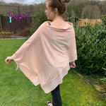 Load image into Gallery viewer, lusciousscarves Poncho Liners Pale Dusky Pink Light Weight Poncho
