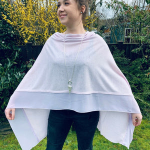 lusciousscarves Poncho Liners Pale Lilac Light Weight Poncho