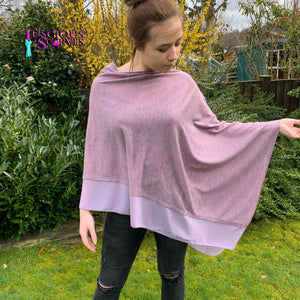 lusciousscarves Poncho Liners Purple Light Weight Poncho