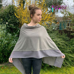 Load image into Gallery viewer, lusciousscarves Poncho Liners Steel Grey Light Weight Poncho
