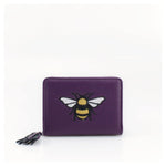 Load image into Gallery viewer, lusciousscarves Embroidered Bee Wallet Zip Purse
