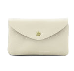 Load image into Gallery viewer, lusciousscarves Purses Cream Italian Leather Zip and Poppet Purse
