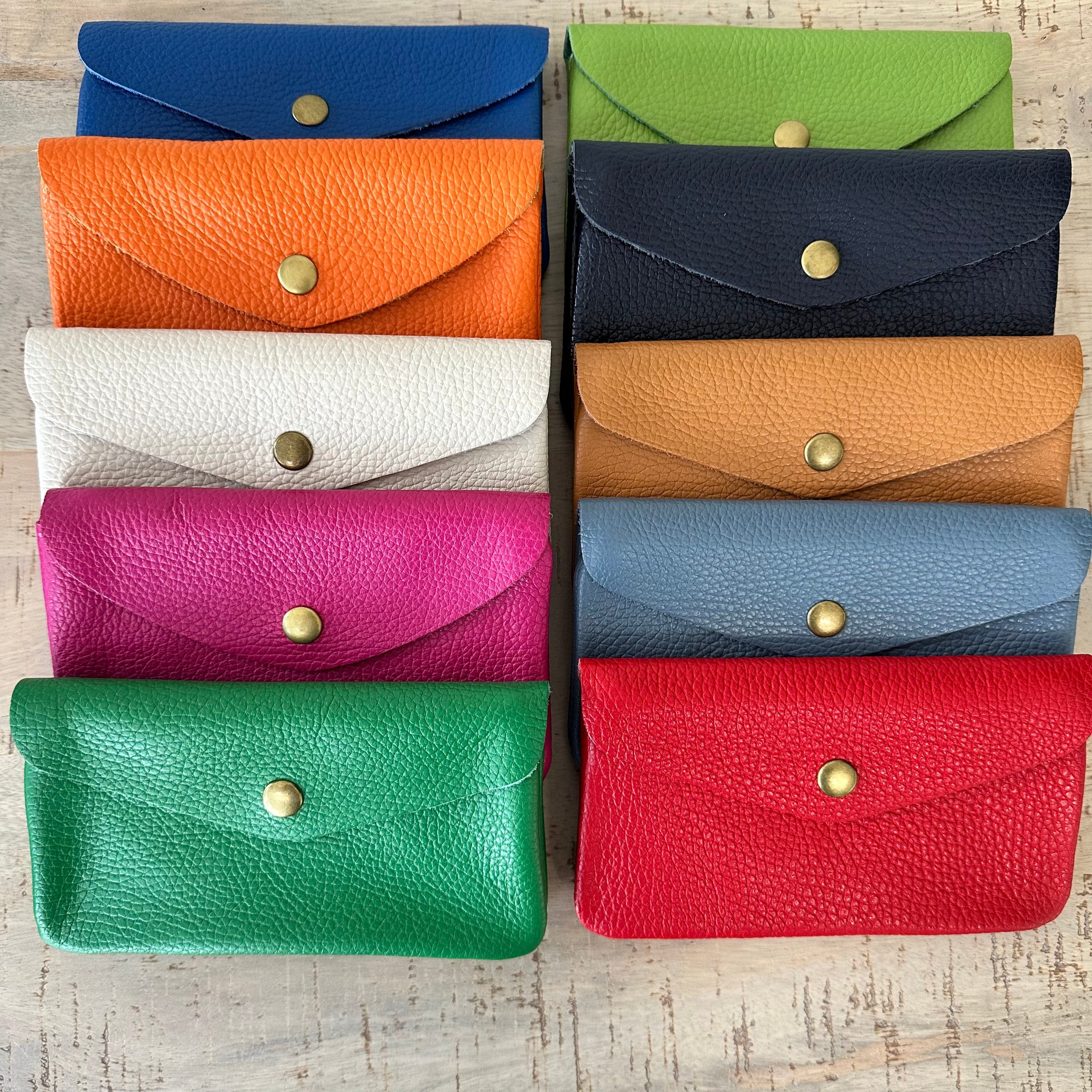 lusciousscarves Purses Italian Leather Zip and Poppet Purse