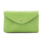 Load image into Gallery viewer, lusciousscarves Purses Lime Green Italian Leather Zip and Poppet Purse
