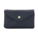 Load image into Gallery viewer, lusciousscarves Purses Navy Italian Leather Zip and Poppet Purse
