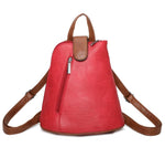 Load image into Gallery viewer, lusciousscarves Red Small Convertible Rucksack / Backpack / Crossbody Bag / Handbag
