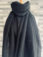 Load image into Gallery viewer, lusciousscarves Scarves Black Plain Light Weight Summer Scarf , Various Colours

