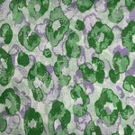 Load image into Gallery viewer, lusciousscarves Scarves Green and Lilac Summer Leopard print scarf, Light Weight
