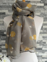 Load image into Gallery viewer, lusciousscarves Scarves Grey Hedgehogs Scarf
