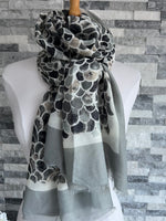 Load image into Gallery viewer, lusciousscarves Scarves Grey Mermaid Scale Scarf
