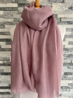 Load image into Gallery viewer, lusciousscarves Scarves Mauve Pink Plain Light Weight Summer Scarf , Various Colours
