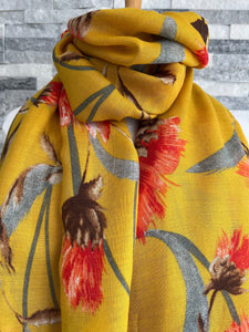 lusciousscarves Scarves Mustard Thistle Scarf