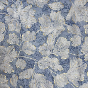 lusciousscarves Scarves Pale Blue Gooseberry fruit print Scarf, Light Weight