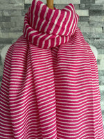 Load image into Gallery viewer, lusciousscarves Scarves Pink Cross Stripes Scarf
