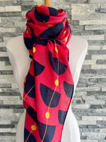 Load image into Gallery viewer, lusciousscarves Scarves Pink Retro Shapes design Scarf
