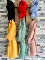 Load image into Gallery viewer, lusciousscarves Scarves Plain Light Weight Summer Scarf , Various Colours
