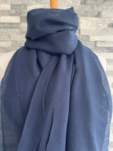 lusciousscarves Scarves Plain Light Weight Summer Scarf , Various Colours